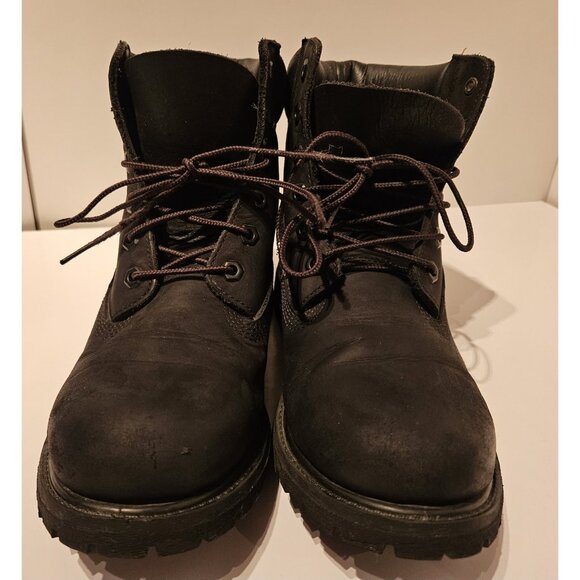 Timberland Womens Premium 6" 8658A Black Waterproof Hiking Boot Nubuck Size 10 M - Picture 5 of 14